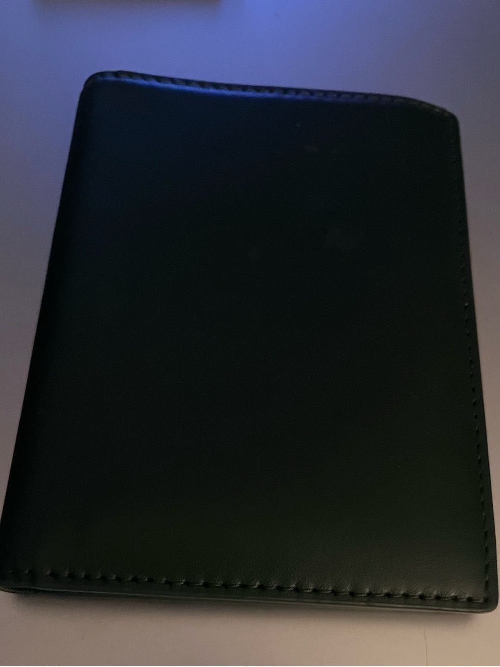 Nappa Leather RFID Blocking Passport Holder - Dark Green - Picture 3 of 6